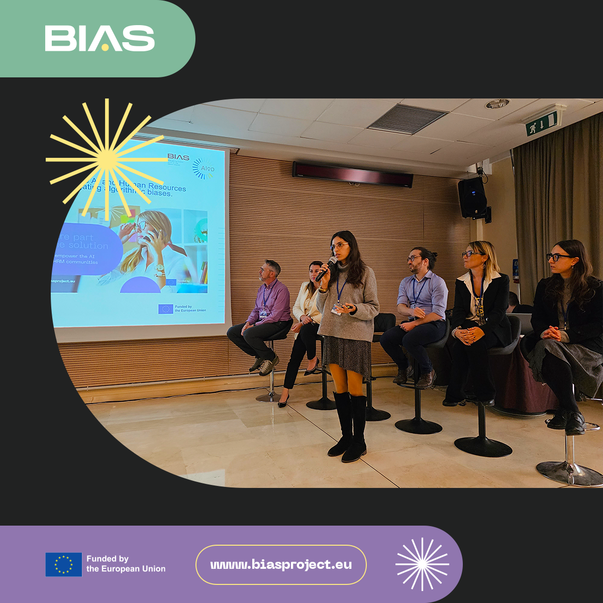 Presenting at the AIoD Community Forum and ICT-49 Final Event: The BIAS Project's Impactful Pitch Session